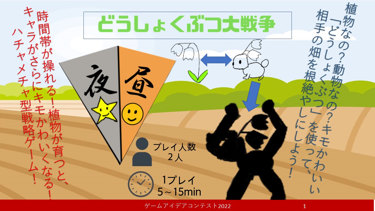 「どうしょくぶつ大戦争」応募者：蒼ずきん