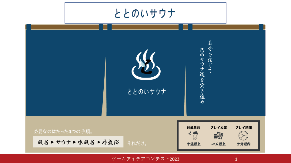 「ととのいサウナ」応募者：穏遠堂さん