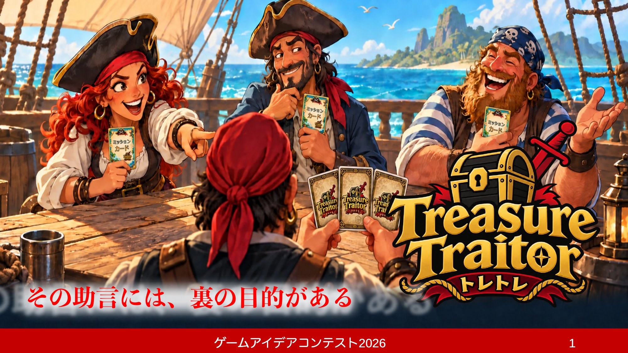 「Treasure Traitor トレトレ」応募者：カピバーガー